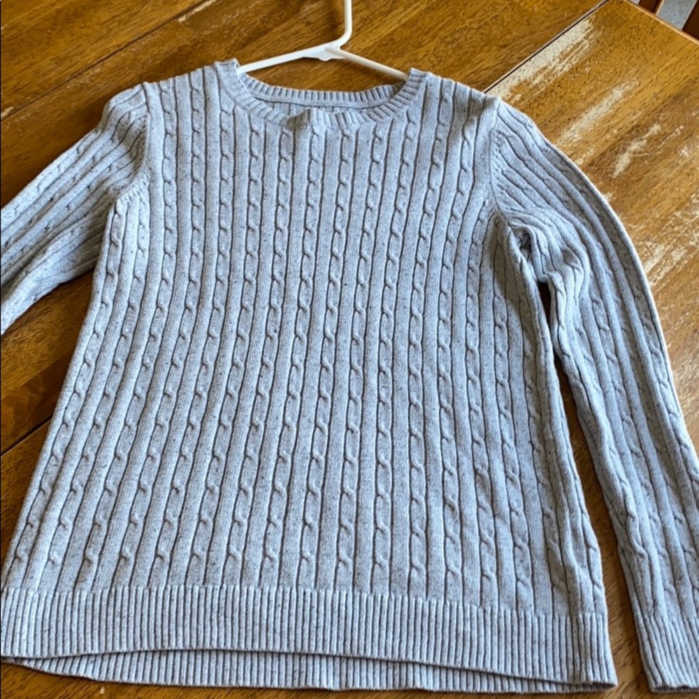 grey sweater